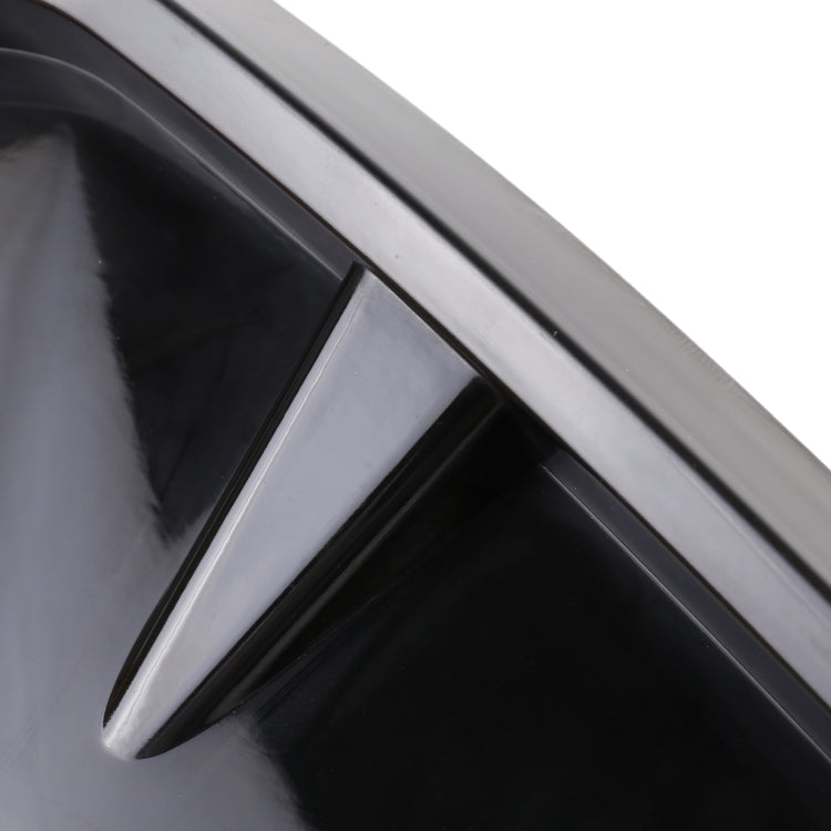 2 PCS Car Soft Silicone Decorative Sticker Outside Sticker, Bright Black, Bright Black