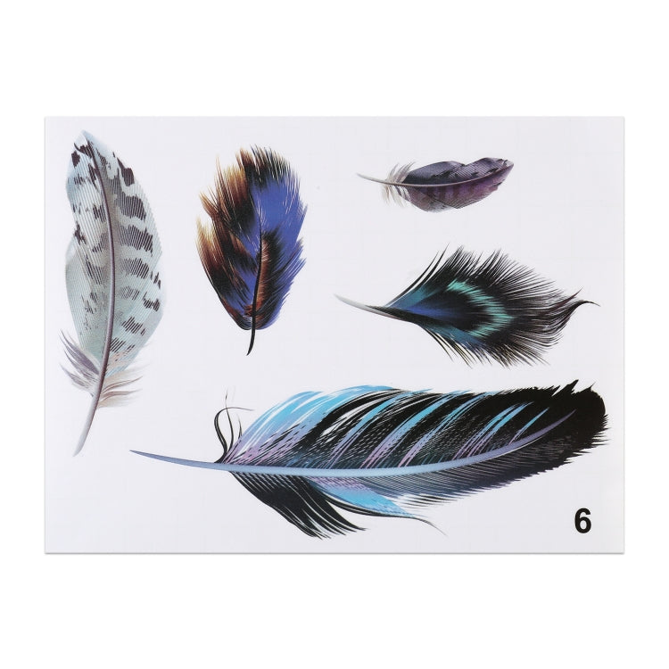 Feather Car Body Random Stickers, Pattern 6, Pattern 6
