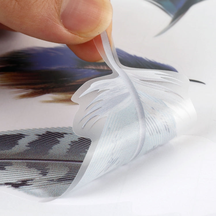 Feather Car Body Random Stickers, Pattern 6, Pattern 6