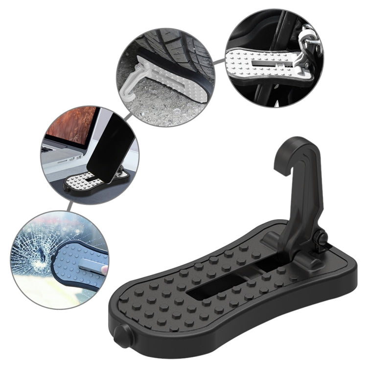 Multi-functional Car Door Sill Step Pedals Pads with Safety Hammer, Pedals Pads with Safety Hammer (Silver), Pedals Pads with Safety Hammer (Black), Pedals Pads with Safety Hammer (Green), Pedals Pads with Safety Hammer (Red)