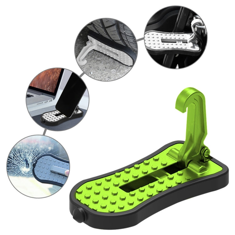 Multi-functional Car Door Sill Step Pedals Pads with Safety Hammer, Pedals Pads with Safety Hammer (Silver), Pedals Pads with Safety Hammer (Black), Pedals Pads with Safety Hammer (Green), Pedals Pads with Safety Hammer (Red)