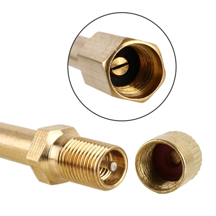5 PCS Car Tires Valve Inflatable Extension Tube, Length: 180mm, 180mm, Pure Copper