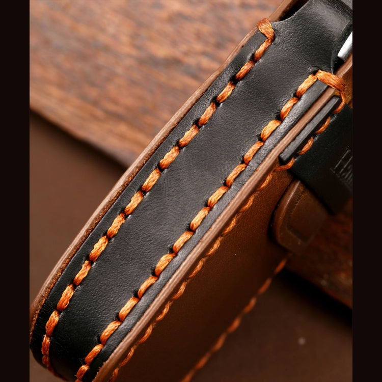 Hallmo Car Cowhide Leather Key Protective Cover Key Case for Audi A6L / A8L / A4 / A7 / A5 C Style