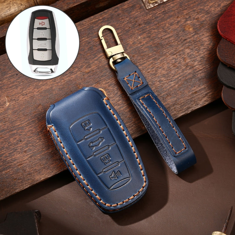 Hallmo Car Cowhide Leather Key Protective Cover Key Case for Haval H6