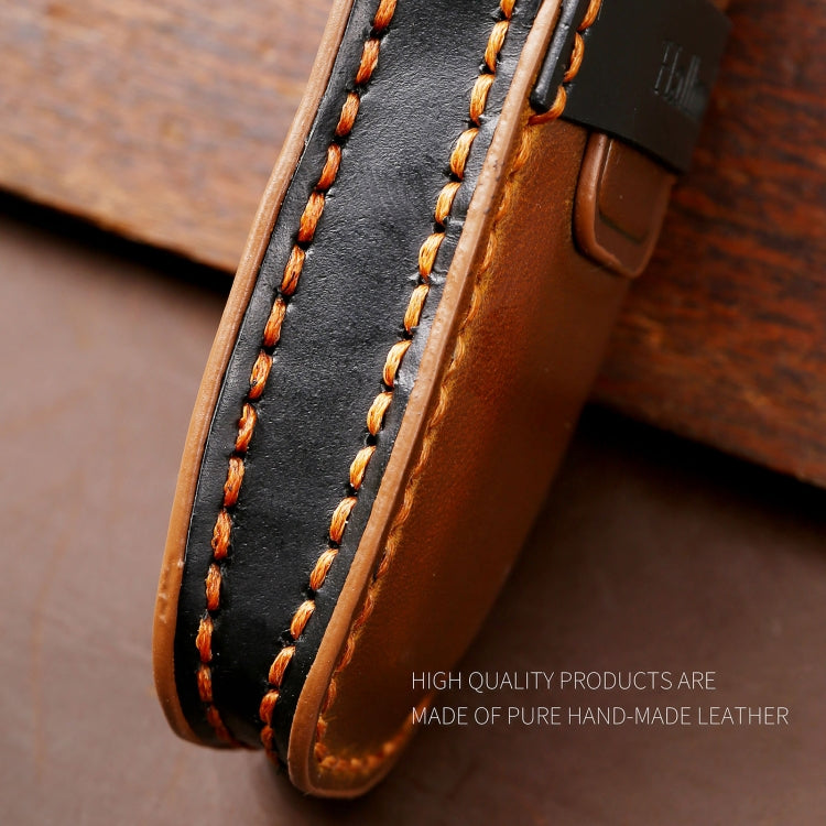 Hallmo Car Cowhide Leather Key Protective Cover Key Case for Ford Focus A Style