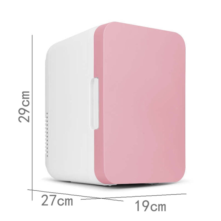 8L 37-48W Car / Home Mini Refrigerator, EU Plug, Pink, Blue, White