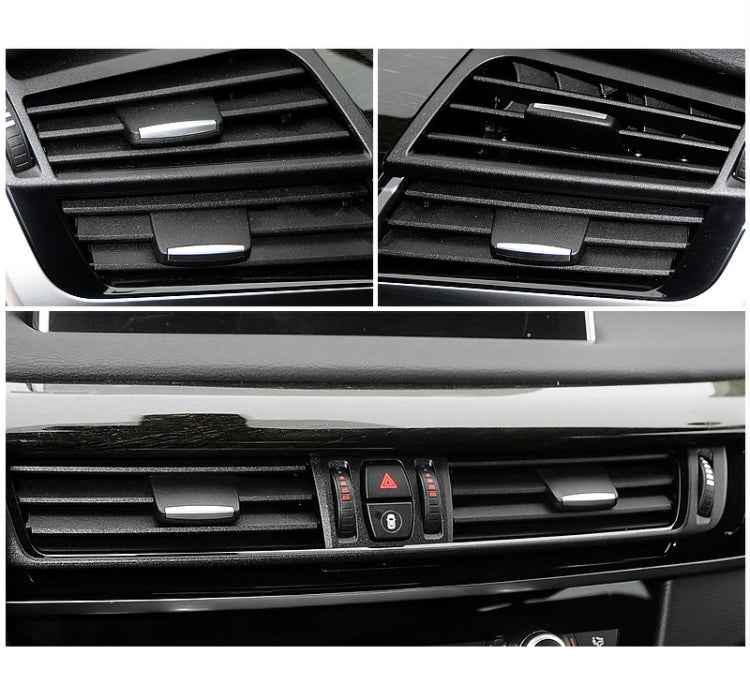 Car Front Air Conditioning Exhaust Switch Paddle Air Conditioning Leaf Clip for BMW X5 / X6, Left and Right Drive Universal