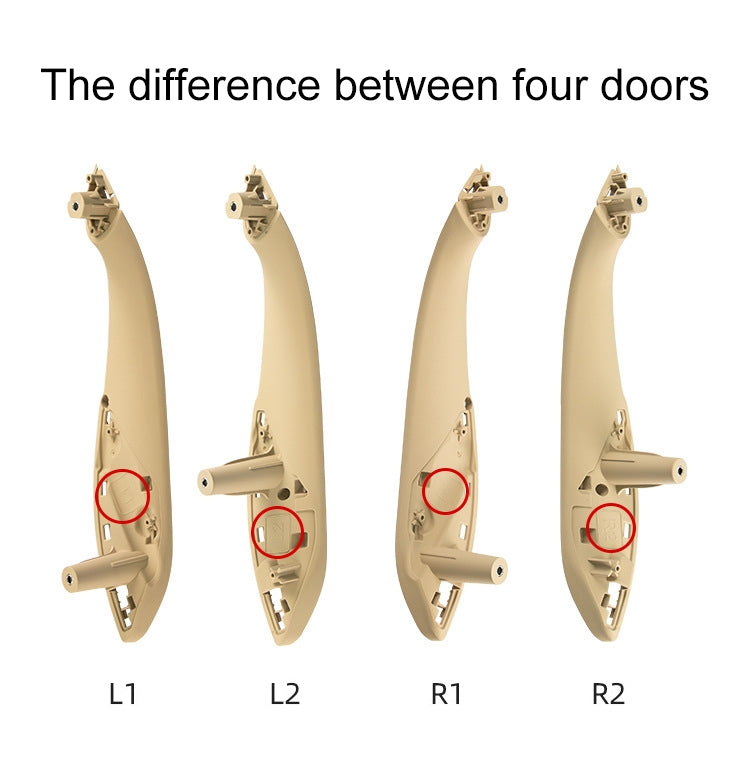 Car Left Rear Side Inner Armrest Door Handle for BMW F30 / F35, Left and Right Drive Universal, Left Rear (Black), Left Rear (Beige)
