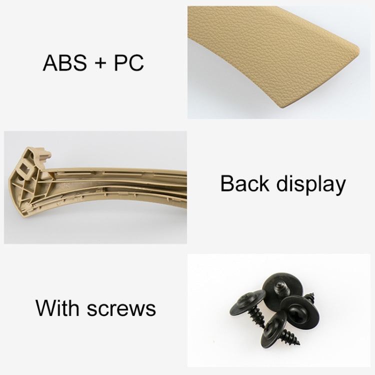 Car Left Side Inner Armrest Door Handle Assembly for BMW E90 2005-2012, Left and Right Drive Universal, Left Handle Assembly (Black), Left Handle Assembly (Grey), Left Handle Assembly (Beige)