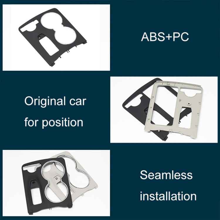 Car Carbon Fiber Central Control Storage Box Round Cover 2046800107 for Mercedes-Benz C-Class W204 2007-2014, Left Driving