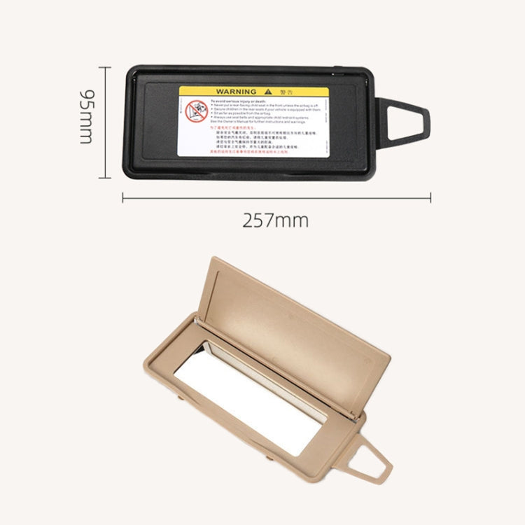 Car Front Row Left Sun Visor Makeup Mirror for Mercedes-Benz S Class W220 1998-2005, Left and Right Drive Universal, Left (Black), Left (Grey), Left (Beige)
