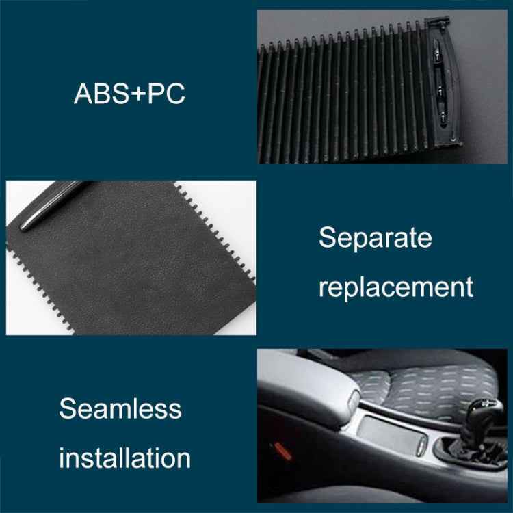 Car Water Cup Holder Roller Blind Zipper Storage Box Trim for Mercedes-Benz W203 Before 2007