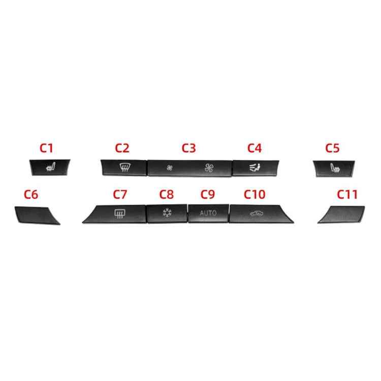 Car Air Conditioner Panel Switch Button 11-button 61319313923 for BMW F10 / F07 / F02