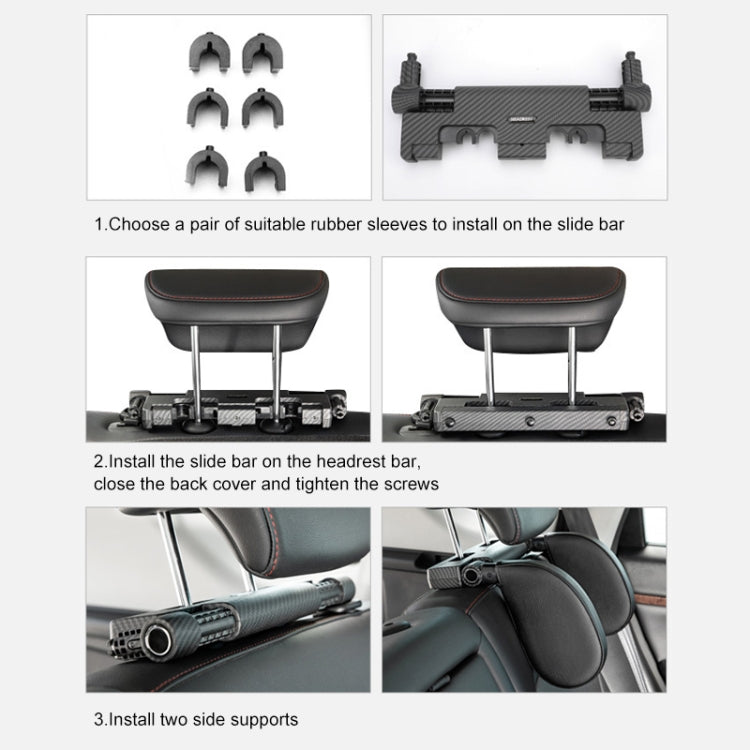 A03 Adjustable Car Auto U-shaped Memory Foam Neck Rest Cushion Seat Pillow, A03 (Brown), A03 (Red), A03 (Beige), A03 (Grey), A03 (Black)