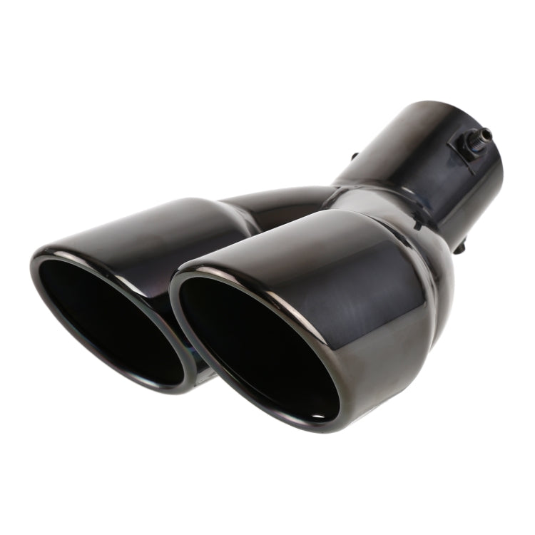 Universal Car Styling Stainless Steel Elbow Exhaust Tail Muffler Tip Pipe, Inside Diameter: 6cm, Elbow Inside Diameter: 6cm (Silver), Elbow Inside Diameter: 6cm (Grey), Elbow Inside Diameter: 6cm (Blue)