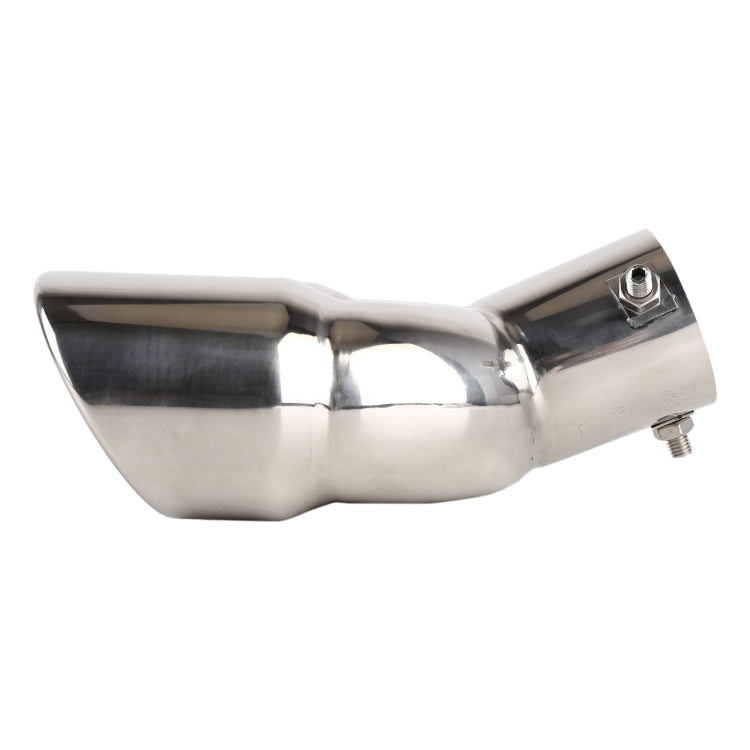 Universal Car Styling Stainless Steel Elbow Exhaust Tail Muffler Tip Pipe, Inside Diameter: 6cm, Elbow Inside Diameter: 6cm (Silver), Elbow Inside Diameter: 6cm (Grey), Elbow Inside Diameter: 6cm (Blue)