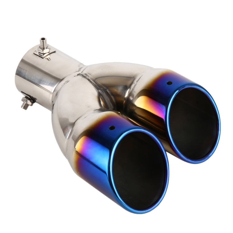 Universal Car Styling Stainless Steel Straight Exhaust Tail Muffler Tip Pipe, Inside Diameter: 6cm, Straight Inside Diameter: 6cm (Blue), Straight Inside Diameter: 6cm(Silver), Straight Inside Diameter: 6cm (Grey)