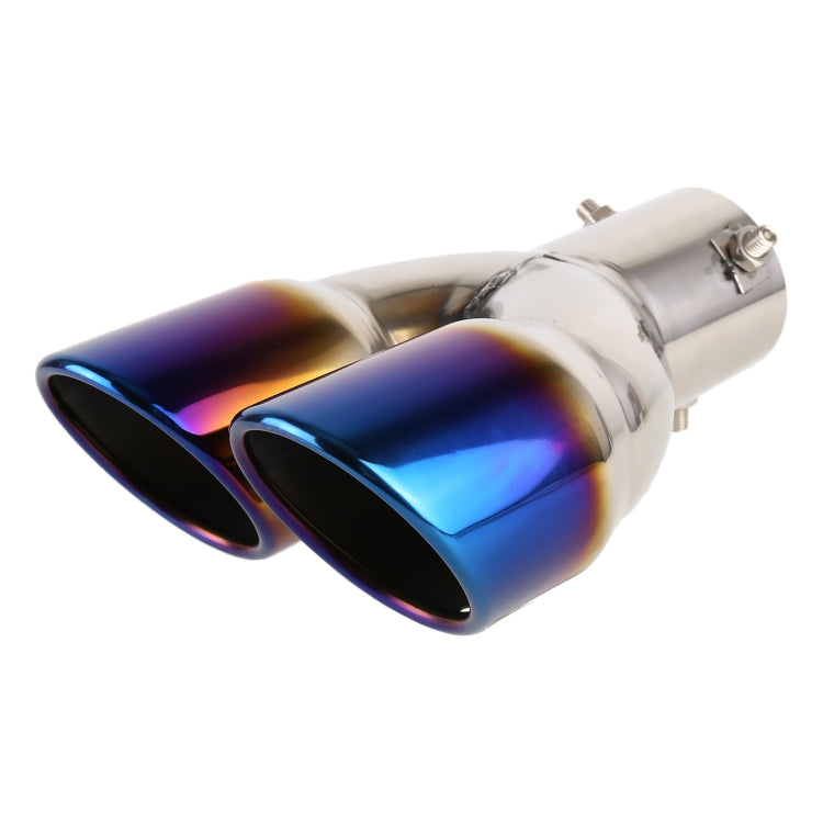 Universal Car Styling Stainless Steel Straight Exhaust Tail Muffler Tip Pipe, Inside Diameter: 6cm, Straight Inside Diameter: 6cm (Blue), Straight Inside Diameter: 6cm(Silver), Straight Inside Diameter: 6cm (Grey)