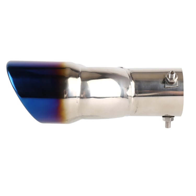 Universal Car Styling Stainless Steel Straight Exhaust Tail Muffler Tip Pipe, Inside Diameter: 6cm, Straight Inside Diameter: 6cm (Blue), Straight Inside Diameter: 6cm(Silver), Straight Inside Diameter: 6cm (Grey)