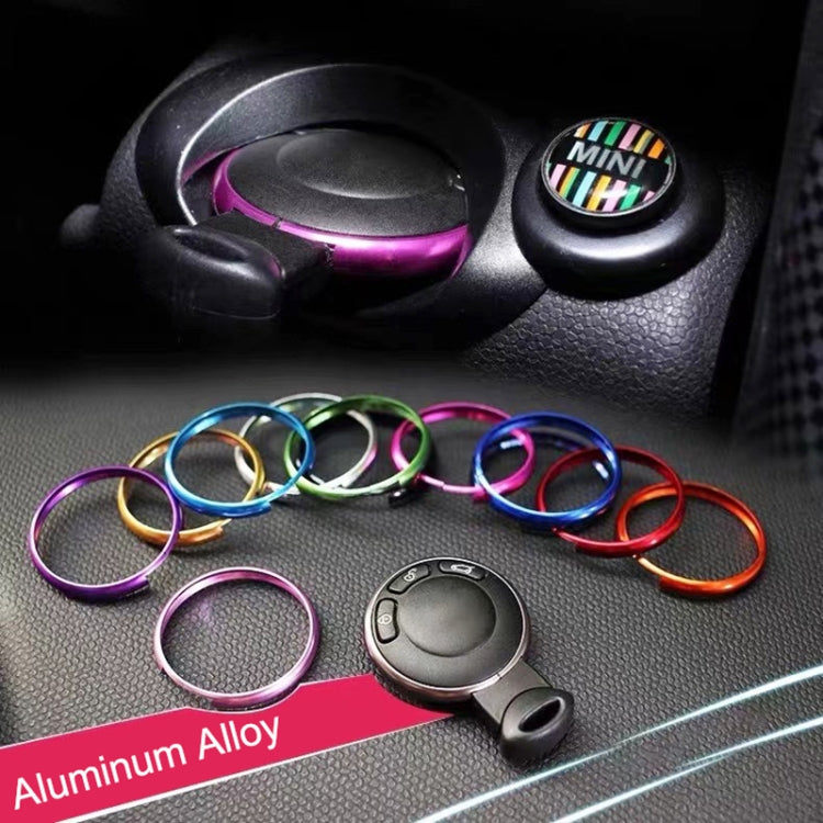 Car Key Hole Decorative Ring for BMW Mini, For BMW Mini (Gold), For BMW Mini (Blue), For BMW Mini (Purple), For BMW Mini (Red), For BMW Mini (Silver), For BMW Mini (Baby Blue), For BMW Mini (Black), For BMW Mini (Pink)