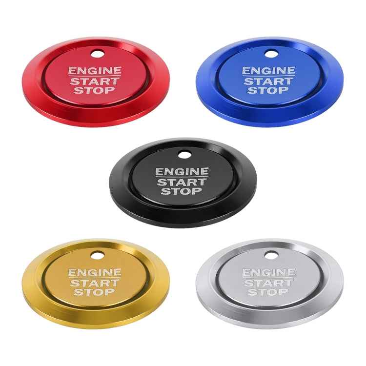 Car Engine Start Key Push Button Ring Trim Sticker Decoration for Ford F150, For Ford F150 (Blue), For Ford F150 (Red), For Ford F150 (Silver), For Ford F150 (Black), For Ford F150 (Gold)