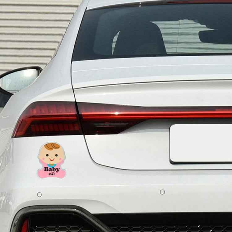 Baby in Car Free Sticker Warning Sticker