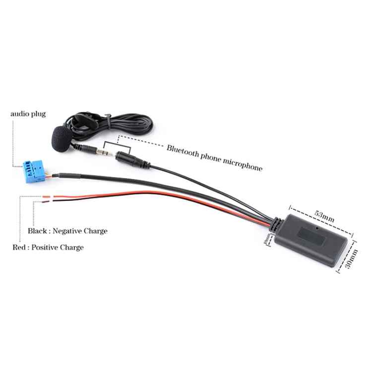 Car Wireless Bluetooth Module AUX Audio Adapter Cable AUX Bluetooth Music + MIC for Mazda M6 M3 RX-8 MX-5 / Bestune B70, For Mazda M6 M3 RX-8 MX-5