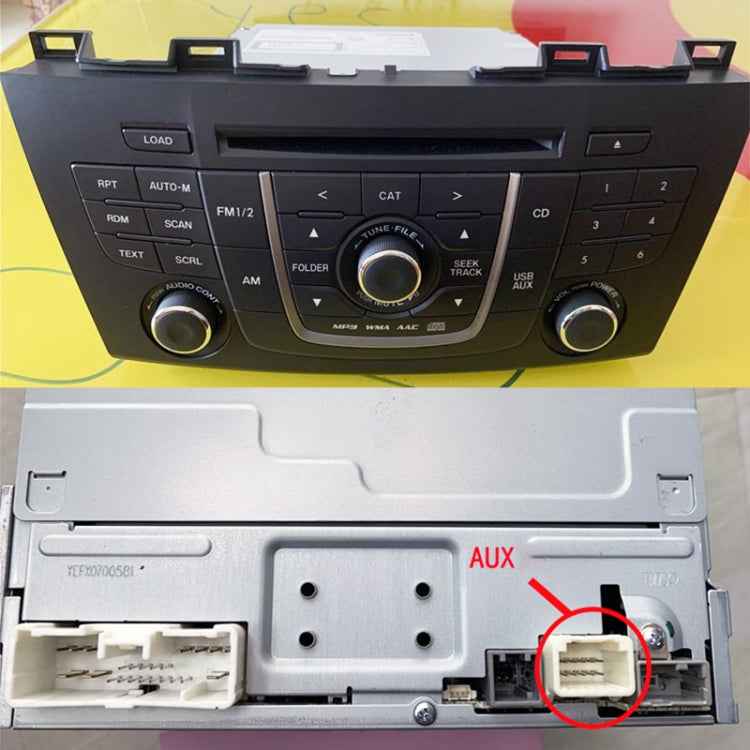 Car Wireless Audio Adapter Cable Bluetooth Music AUX Receiver + MIC Phone Function for Mazda 5 8 CX9 CX7