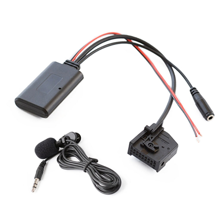 Car MFD2 RNS2 18PIN Bluetooth Music AUX Audio Cable + MIC for Audi / Volkswagen / Skoda