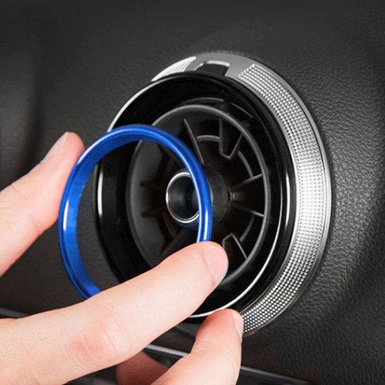 4 PCS / Set Air Conditioning Vent Metal Decorative Ring for Audi A1, For Audi A1