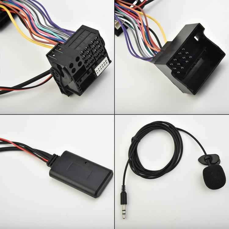 Car AUX Bluetooth Audio Cable + MIC for BMW E60, For BMW E60(MIC)