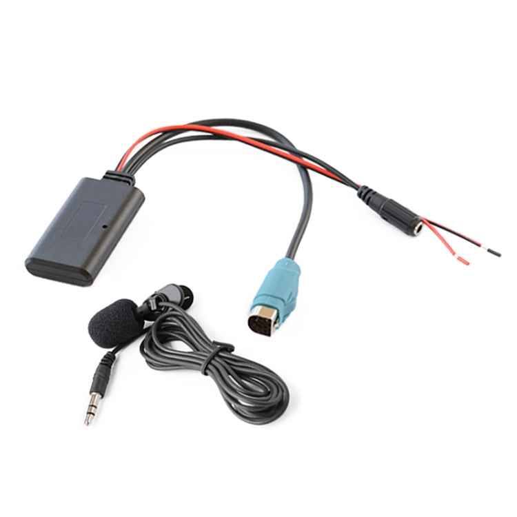 Car AUX Bluetooth Wireless Music Audio Cable + MIC Phone for Alpine KCE-236B 9870/9872