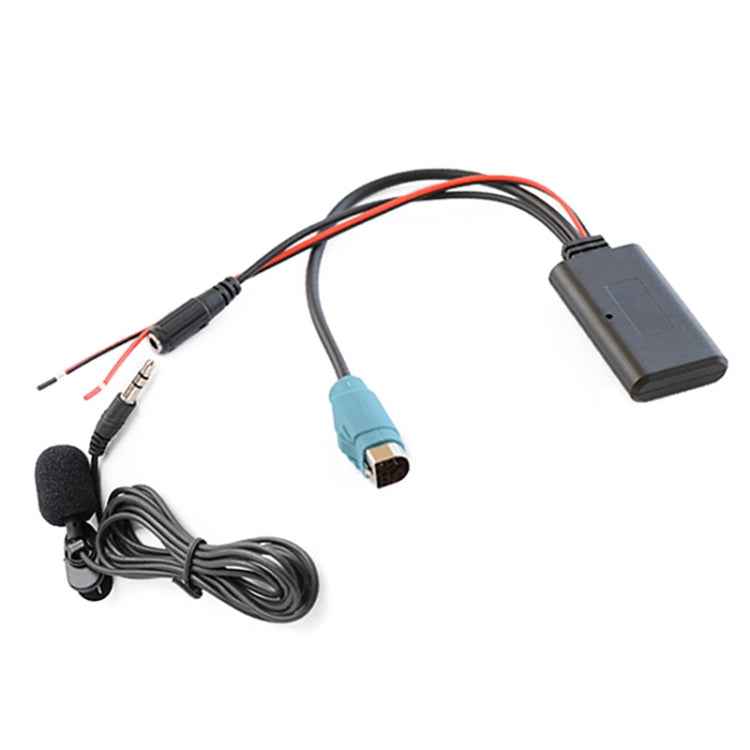 Car AUX Bluetooth Wireless Music Audio Cable + MIC Phone for Alpine KCE-236B 9870/9872