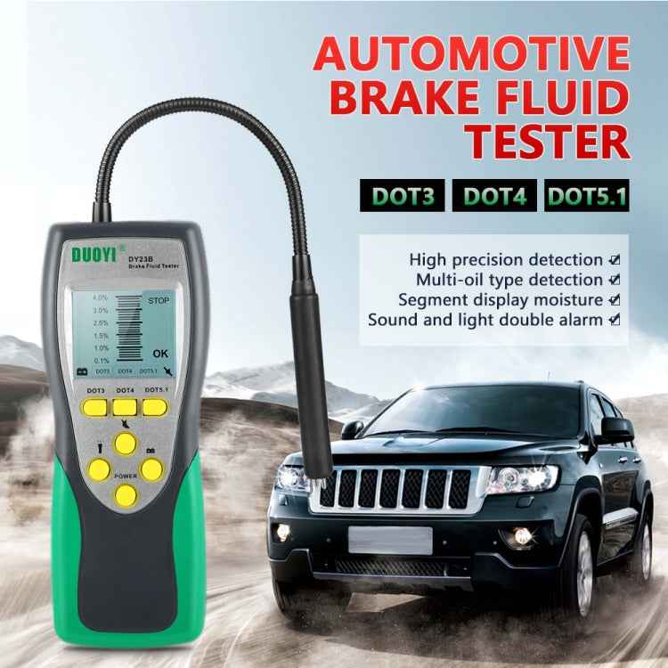 DUOYI DY23B Car Brake Fluid Detection Pen Moisture Tester