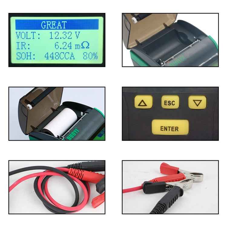 DUOYI DY2015B Car 12V Battery Tester, DY2015B