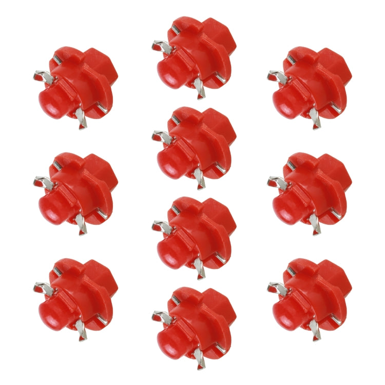 10 PCS B8.4 0.2W DC12V Wedge Instrument Panel COB LED Light Dashboard Gauge Cluster Indicator Lamp Bulb, B8.4 (Pink Light), B8.4 (Green Light), B8.4 (Red Light), B8.4 (White Light), B8.4 (Yellow Light)