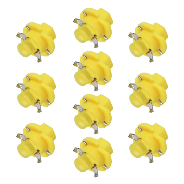 10 PCS B8.4 0.2W DC12V Wedge Instrument Panel COB LED Light Dashboard Gauge Cluster Indicator Lamp Bulb, B8.4 (White Light), B8.4 (Yellow Light), B8.4 (Pink Light), B8.4 (Green Light), B8.4 (Red Light)