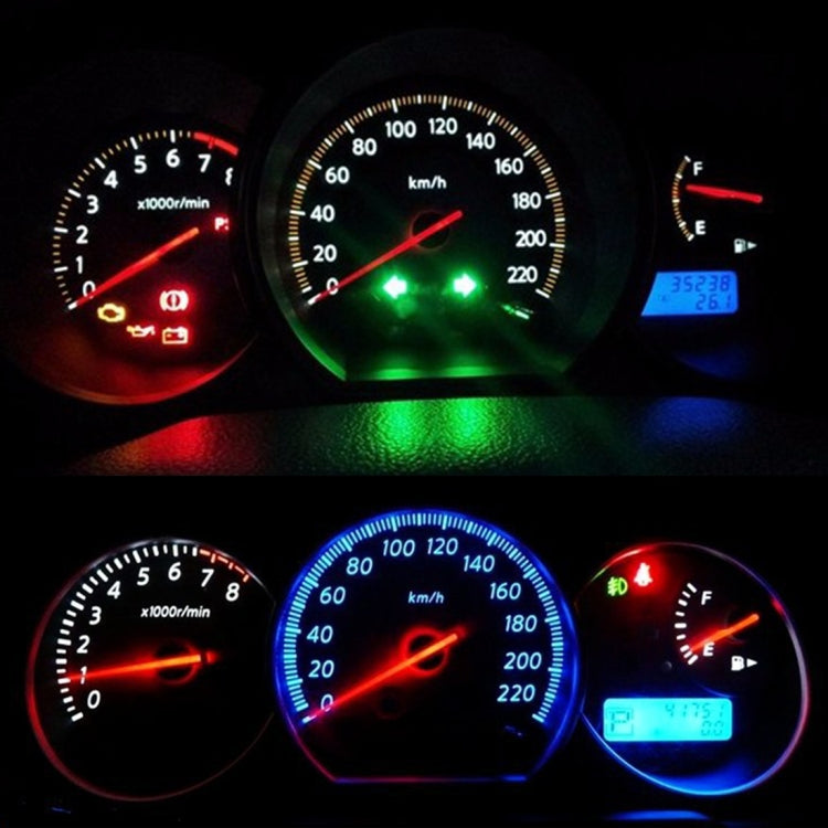 10 PCS B8.4 0.2W DC12V Wedge Instrument Panel COB LED Light Dashboard Gauge Cluster Indicator Lamp Bulb, B8.4 (White Light), B8.4 (Yellow Light), B8.4 (Pink Light), B8.4 (Green Light), B8.4 (Red Light)