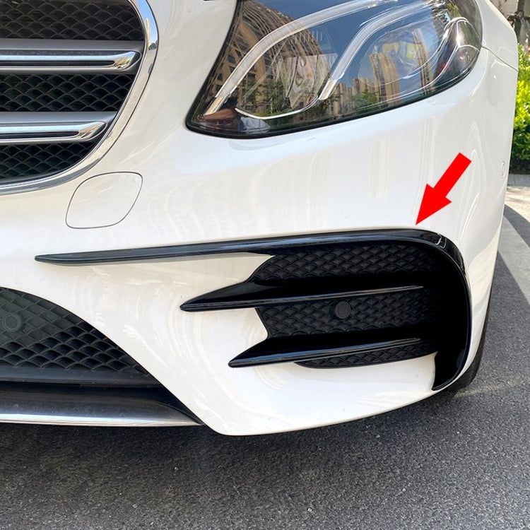 Car Front Wind Knife Decoration Sticker Strip for Mercedes-Benz E Class W213 2016-2020/E200/E260/E300, Wind Knife For Mercedes-Benz E Class(Black), Wind Knife For Mercedes-Benz E Class(Carbon Fiber Black)