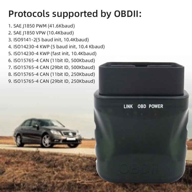 V015 OBD2 Scanner ELM327 Bluetooth 4.0 Fault Diagnostic Scanner