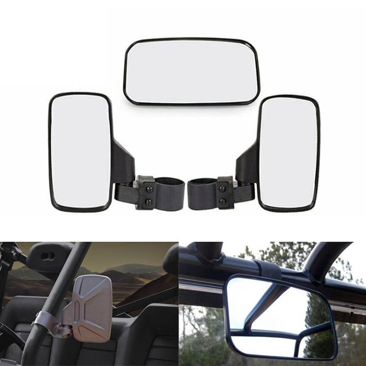 Universal For All-terrain Vehicles Central Rearview Mirror Side Mirror Combination Set For UTV / ATV, Side Mirror Combination Set