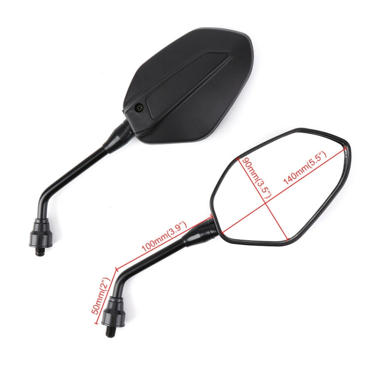 ZF001-125B Pair Rearview Mirror Reflective Mirror for Four-wheeler ATV, ZF001-125B