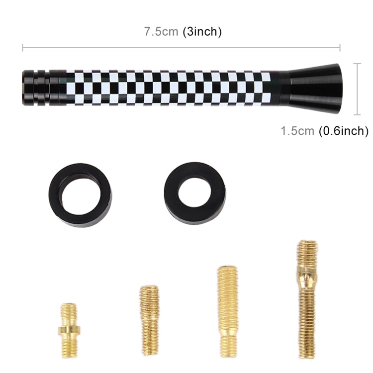 Short Universal Car Antenna Aerial 7.5cm, 7.5cm