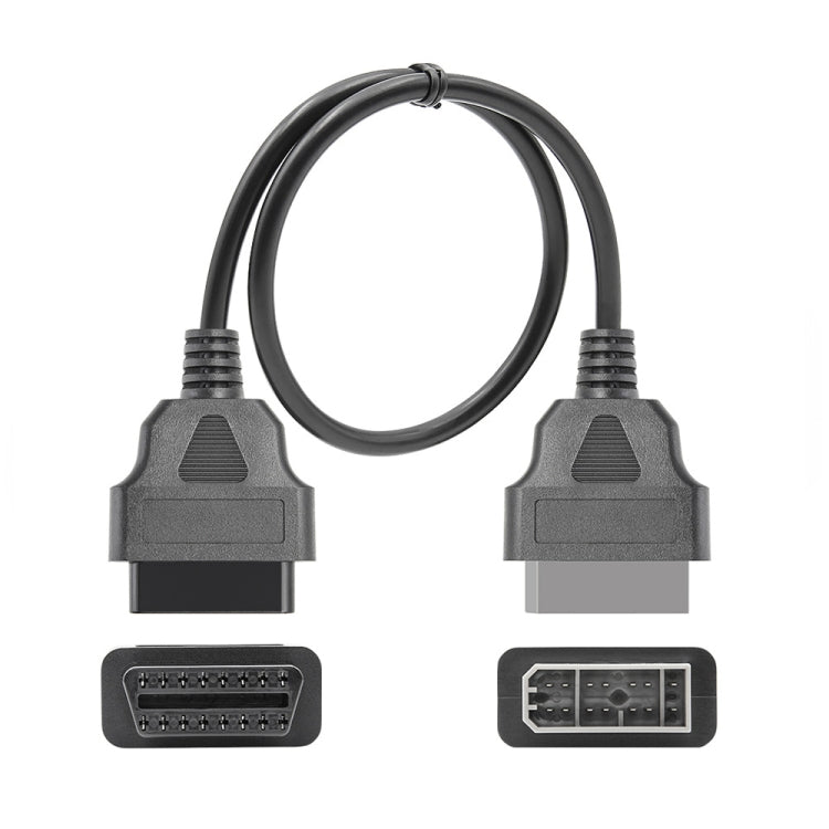 14Pin to 16Pin Car OBD2 Conversion Cable OBDII Diagnostic Adapter Cable for Nissan, 14Pin to 16Pin for Nissan