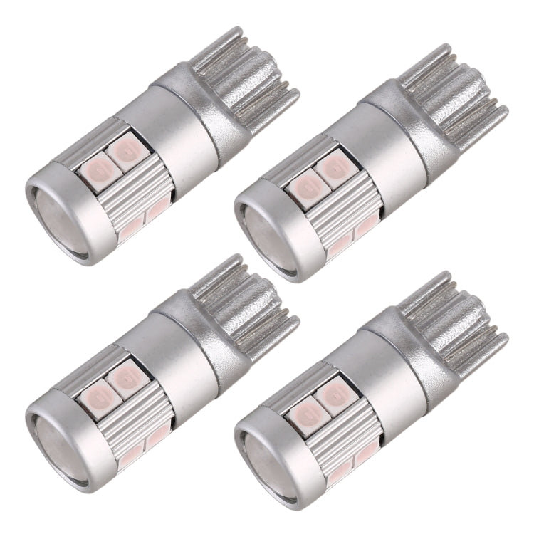 4 PCS T10 DC12V / 2W Car Clearance Light 9LEDs SMD-3030 Lamp Beads , 9LEDs SMD-3030 (Yellow Light), 9LEDs SMD-3030 (Ice Blue Light), 9LEDs SMD-3030 (Blue Light), 9LEDs SMD-3030 (Pink Light), 9LEDs SMD-3030 (Red Light), 9LEDs SMD-3030 (White Light)