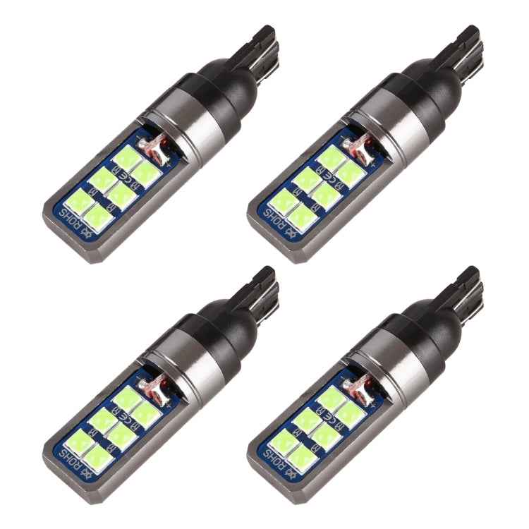 4 PCS T10 DC12V / 4W Car Clearance Light 12LEDs SMD-3030 Lamp Beads, 12LEDs SMD-3030 (White Light), 12LEDs SMD-3030 (Yellow Light), 12LEDs SMD-3030 (Ice Blue Light), 12LEDs SMD-3030 (Blue Light), 12LEDs SMD-3030 (Pink Light), 12LEDs SMD-3030 (Green Lig...