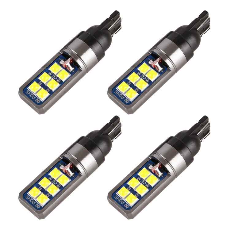 4 PCS T10 DC12V / 4W Car Clearance Light 12LEDs SMD-3030 Lamp Beads, 12LEDs SMD-3030 (White Light), 12LEDs SMD-3030 (Yellow Light), 12LEDs SMD-3030 (Ice Blue Light), 12LEDs SMD-3030 (Blue Light), 12LEDs SMD-3030 (Pink Light), 12LEDs SMD-3030 (Green Lig...