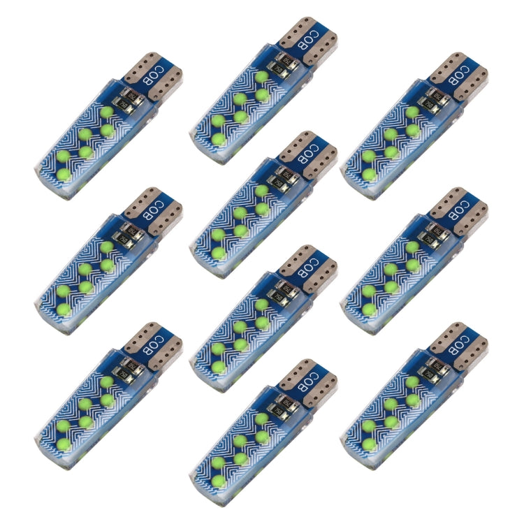10 PCS T10 DC12V / 1.2W Car Clearance Light 12LEDs COB Lamp Beads, 12LEDs COB (White Light), 12LEDs COB (Yellow Light), 12LEDs COB (Ice Blue Light), 12LEDs COB (Blue Light), 12LEDs COB (Pink Light), 12LEDs COB (Green Light), 12LEDs COB (Red Light)