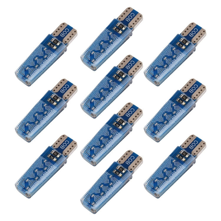 10 PCS T10 DC12V / 1.2W Car Clearance Light 12LEDs COB Lamp Beads, 12LEDs COB (White Light), 12LEDs COB (Yellow Light), 12LEDs COB (Ice Blue Light), 12LEDs COB (Blue Light), 12LEDs COB (Pink Light), 12LEDs COB (Green Light), 12LEDs COB (Red Light)