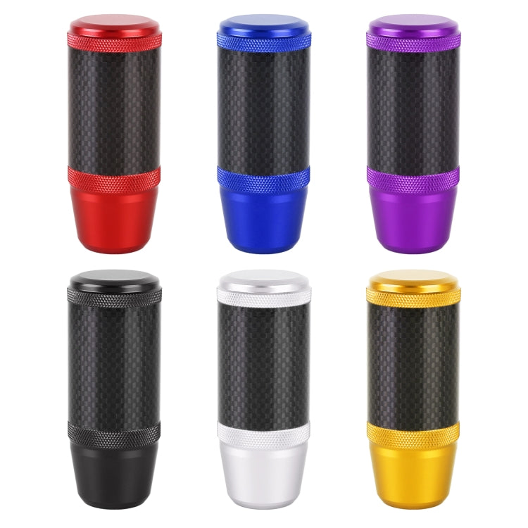 Universal Car Carbon Fiber Metal Gear Shift Knob, Carbon Fiber Metal